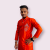 Ganapati Orange Kurtha Paijama Set