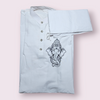 Ganapati White  Kurta Paijama Set 2